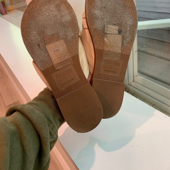 Soludos Size 5 Cream Color Sandals - Picture 6 of 6